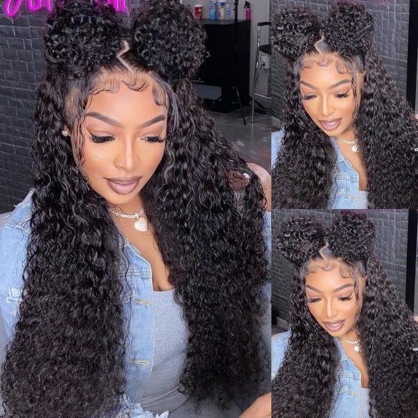 300% Density Luxury Deep Wave Virgin Human Hair HD Lace Wig Super Double Drawn Level