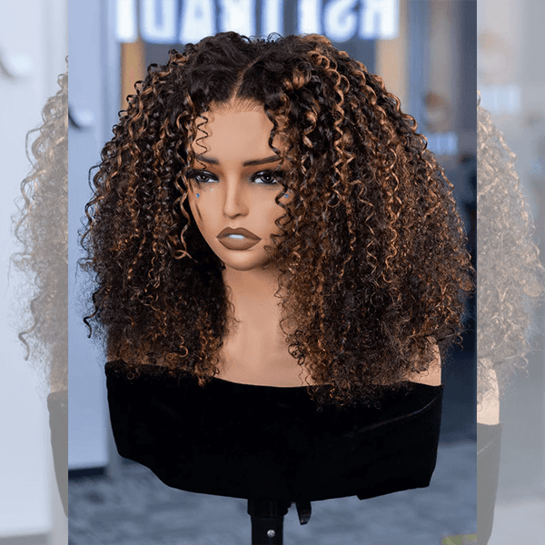 Super Deal Summer Style Curly 6x5 Wear Go Glueless Lace Human Hair Wigs