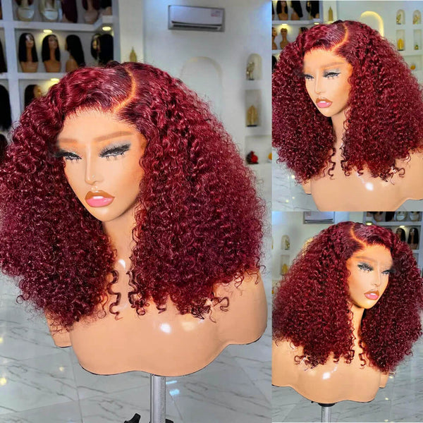 Super Deal Summer Style Curly 6x5 Wear Go Glueless Lace Human Hair Wigs