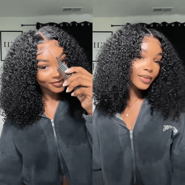 Super Deal Summer Style Curly 6x5 Wear Go Glueless Lace Human Hair Wigs