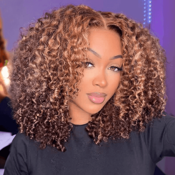 Super Deal Summer Style Curly 6x5 Wear Go Glueless Lace Human Hair Wigs