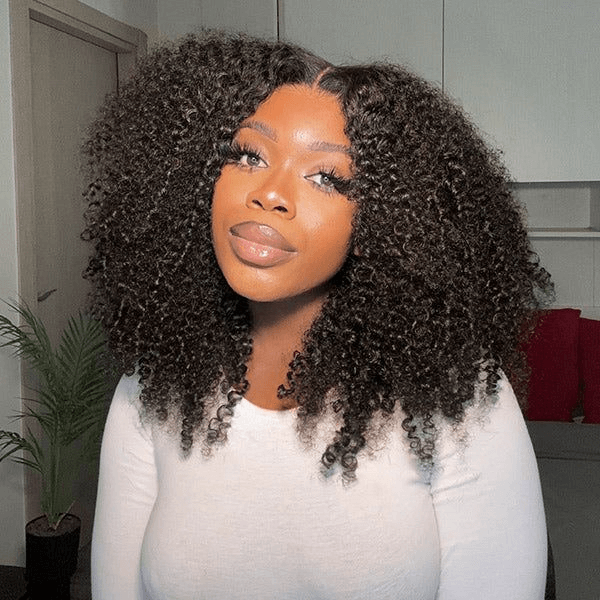 Super Deal Summer Style Curly 6x5 Wear Go Glueless Lace Human Hair Wigs