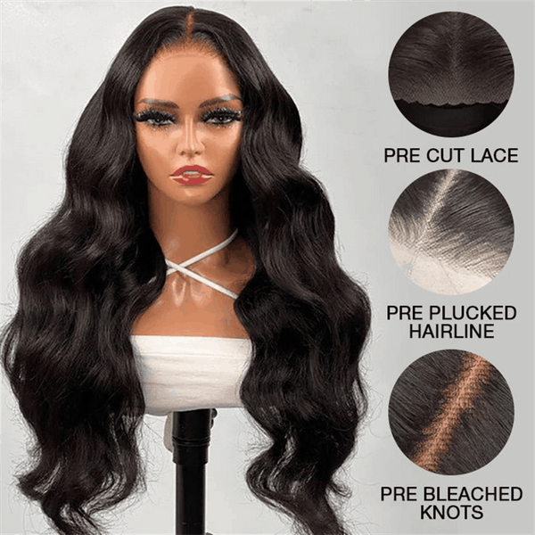 Flash Sale Wear Go Body Wave Lace Wig Glueless Pre-Cut Lace Wig Human Hair Wig