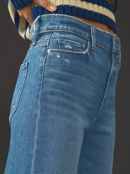 KUNMI Jeans for Women Wide Leg Baggy High Waist Boyfriends Straight Leg Stretchy Denim Pants Trendy Fall 2025