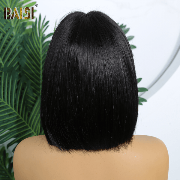 Machine Made Straight With Bang BoB Wig