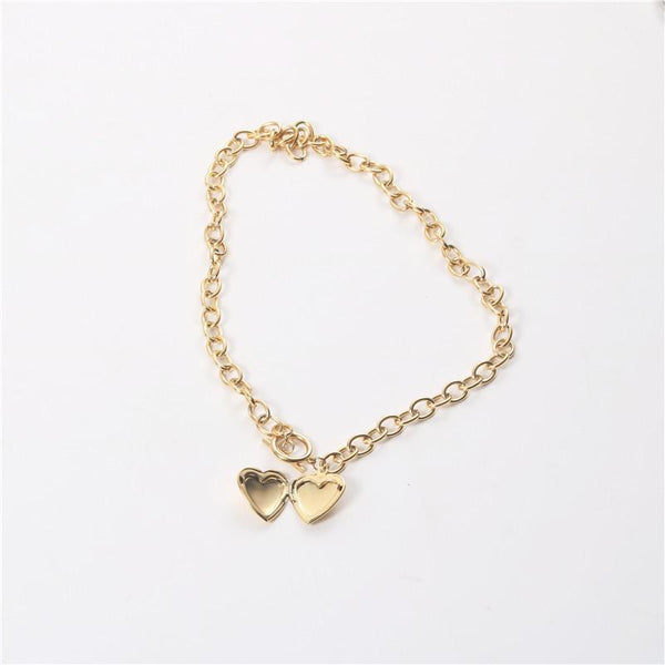 Pearl Heart  Gold Plating Necklace