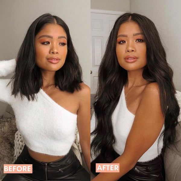 Wave Halo Clip in Hair Extensions Wigs