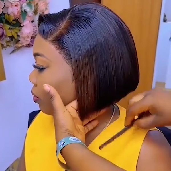2023 New Lovely Natrual Bob Styles Silky Hair Wig
