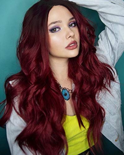 Long Black Curly Wavy Mini Lace Wig For Women
