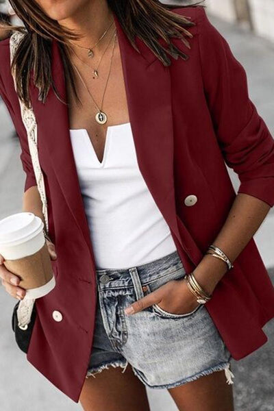 Gracie Business Casual Button Dowm Blazer