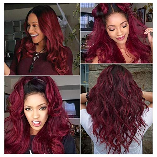 Long Black Curly Wavy Mini Lace Wig For Women