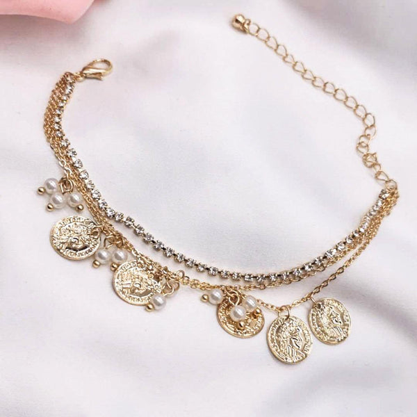 "Fusion" 3 Layered Pearl Bracelet