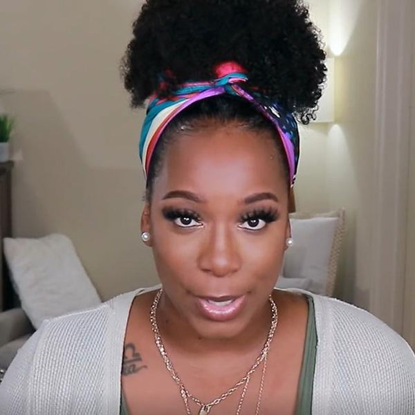 Natural Glamorous Headband Wig