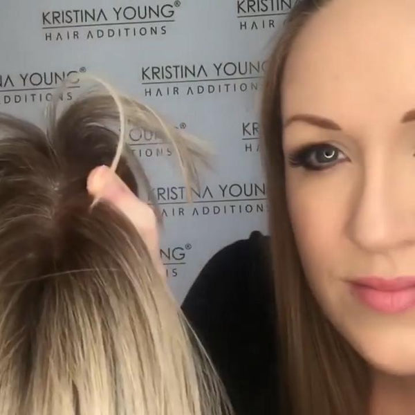 Natural Portable Human Hair Topper With Bangs