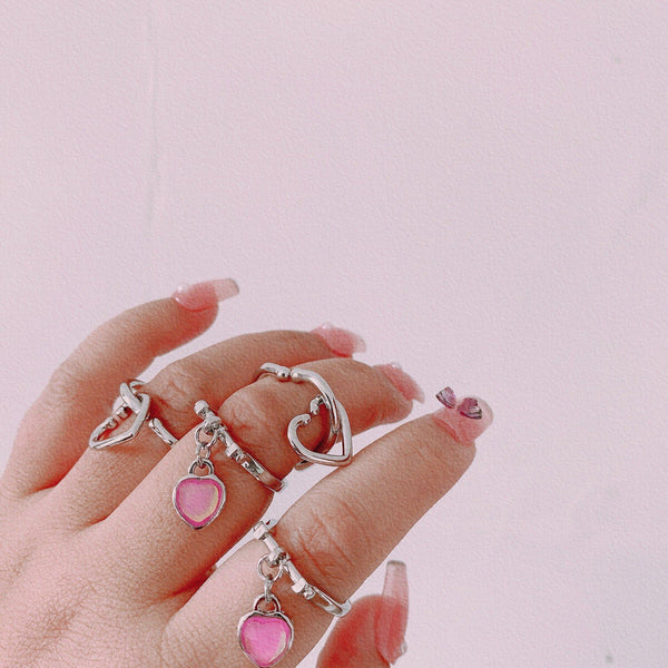 Cute Heart Rings
