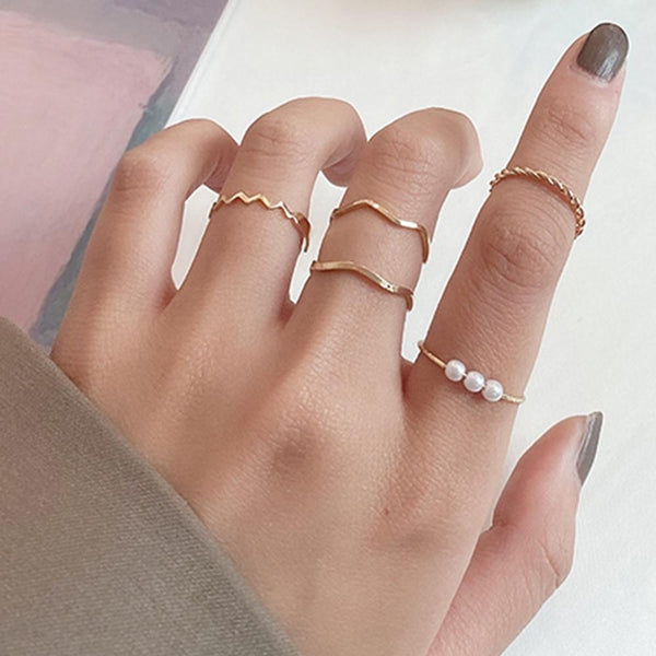 Circular Rings Set Opening Index Finger Accessories Buckle Tail Ring