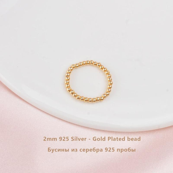 Fashion 3-4mm Mini Small Natural Freshwater Pearl Couple Rings for Women Real 925 Sterling Silver Jewelry Women Gift