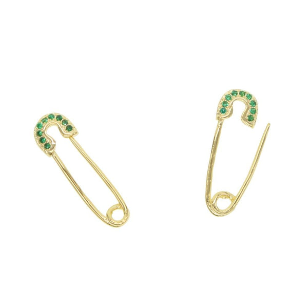 CZ Pin Earring New Design Lady Gift Gold Filled Simple Multi Piercing Jewelry A pair