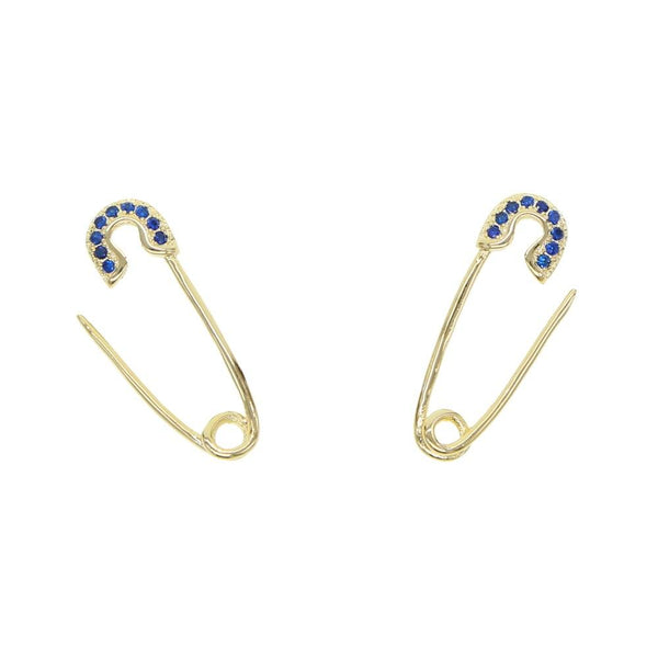 CZ Pin Earring New Design Lady Gift Gold Filled Simple Multi Piercing Jewelry A pair
