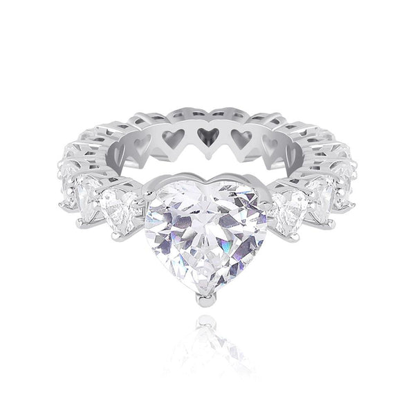 Heart Quality CZ Diamond Ring