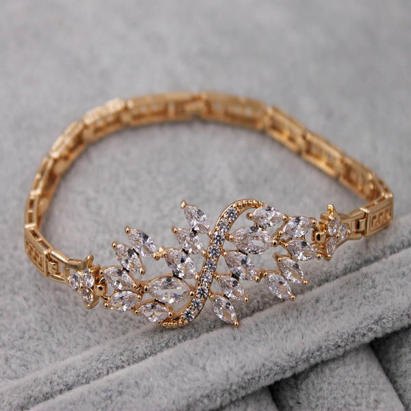 Fahion Waterdrop heart CZ Diamond  Bracelet Trendy Elegant Jewelry