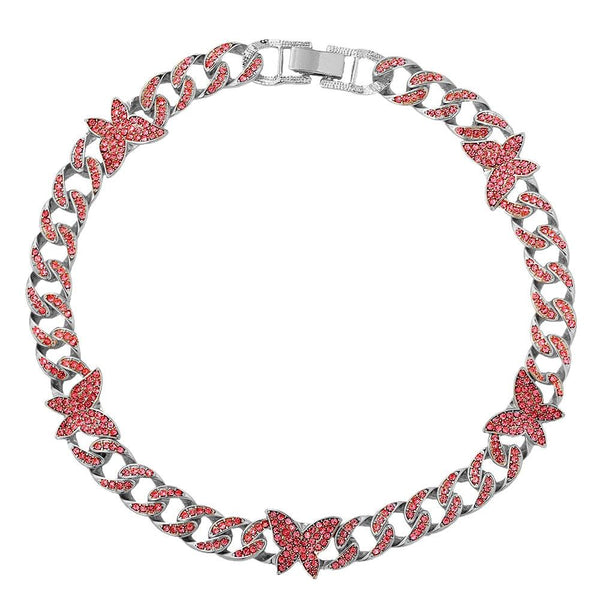 Iced Out Butterfly Chain