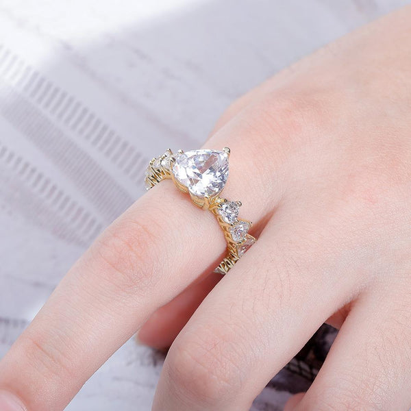 Heart Quality CZ Diamond Ring