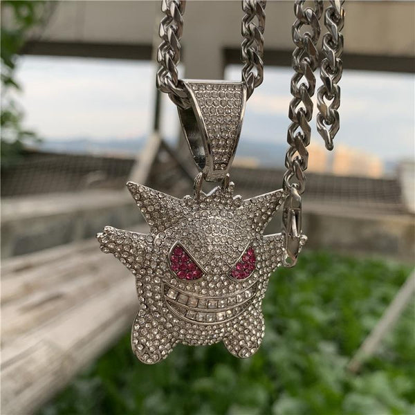 Hip Hop Iced Out Ghost Necklace