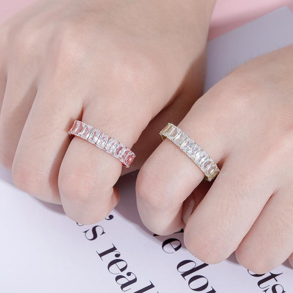 Iced Out CZ Diamond Circle Ring