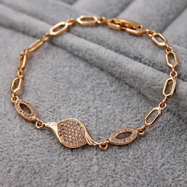 Fahion Waterdrop heart CZ Diamond  Bracelet Trendy Elegant Jewelry