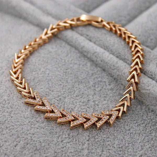 Fahion Waterdrop heart CZ Diamond  Bracelet Trendy Elegant Jewelry