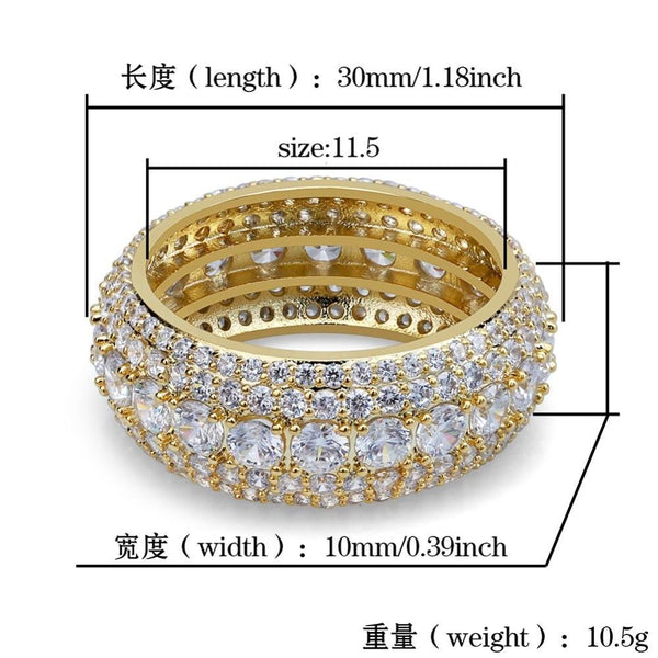 Men's Iced Out Circle Ring