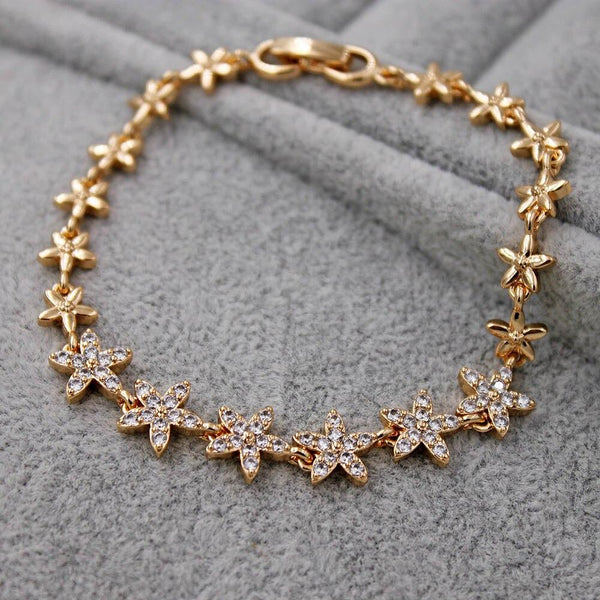 Fahion Waterdrop heart CZ Diamond  Bracelet Trendy Elegant Jewelry