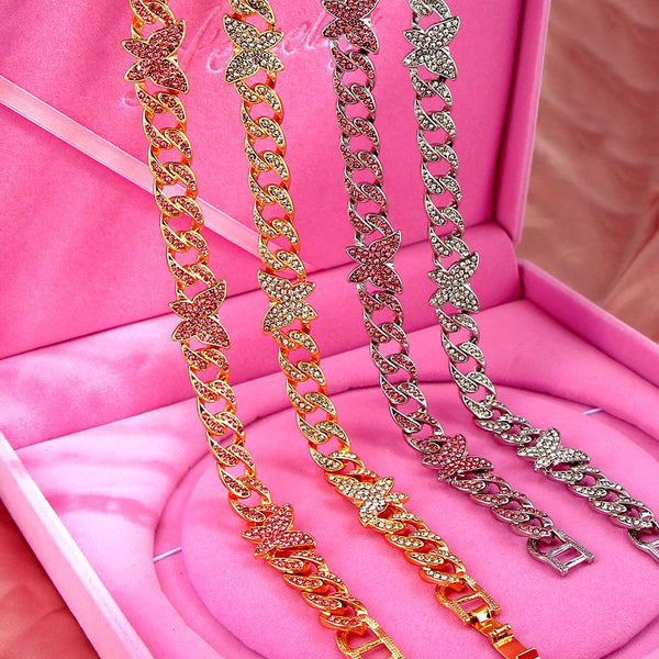 Iced Out Butterfly Chain