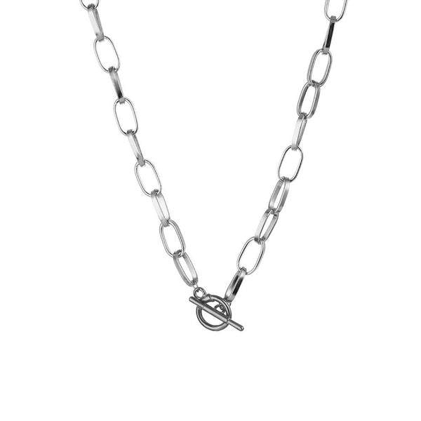 Trendy Chain Choker Necklace Silver Gold