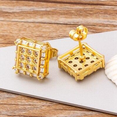 New Arrival Charm CZ Diamond Heart Stud Earrings