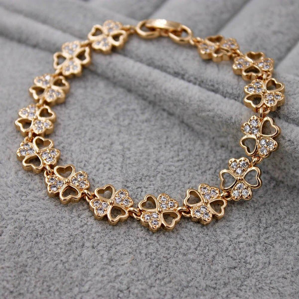 Fahion Waterdrop heart CZ Diamond  Bracelet Trendy Elegant Jewelry