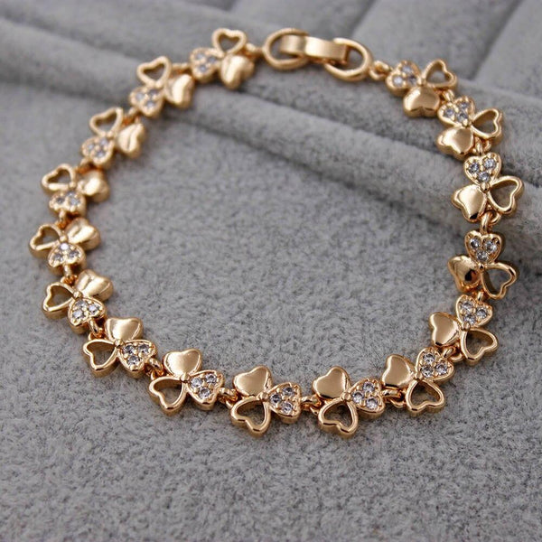 Fahion Waterdrop heart CZ Diamond  Bracelet Trendy Elegant Jewelry