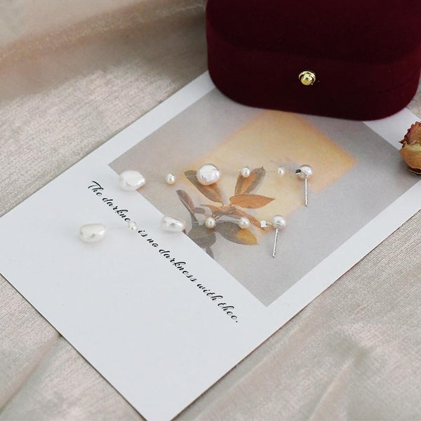 Natural Baroque Pearl Long Earrings 925 Sterling Silver Wedding Jewelry for Women 2021 New