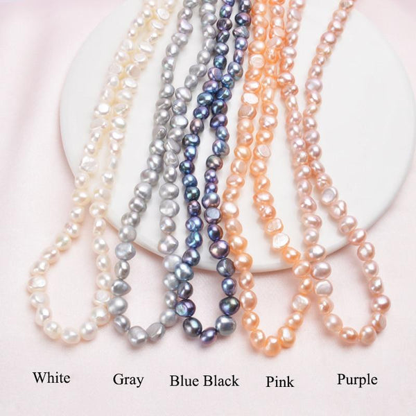 Freshwater Pearl Necklace Vintage Baroque Pearl Jewelry for Women 2021 Trend Gifts for The New Year