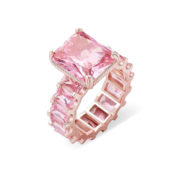 Square CZ Diamond Ring