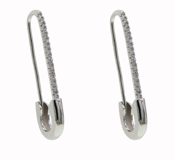 CZ Pin Earring New Design Lady Gift Gold Filled Simple Multi Piercing Jewelry A pair