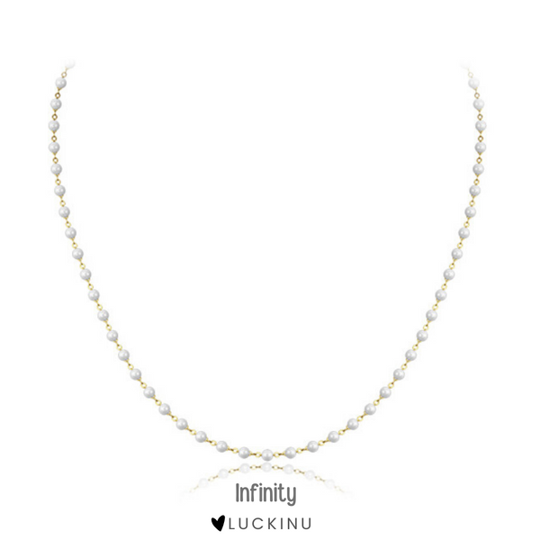 "Infinity" Pearl Choker Necklace