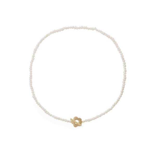 Natural Pearl Flower Choker Necklace