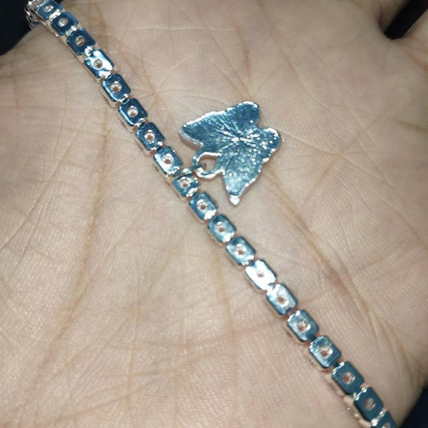 Resin Butterfly Rhinestones Bling Anklet