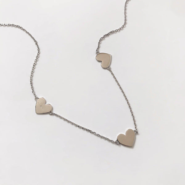 Sweet Heart Choker Necklace Ti Steel No Fade