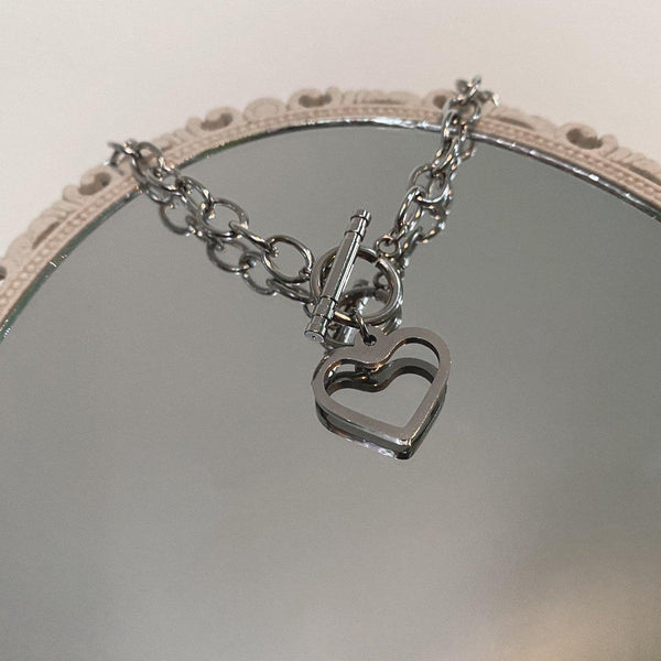 Titanium No Fade Titanium Heart Necklace