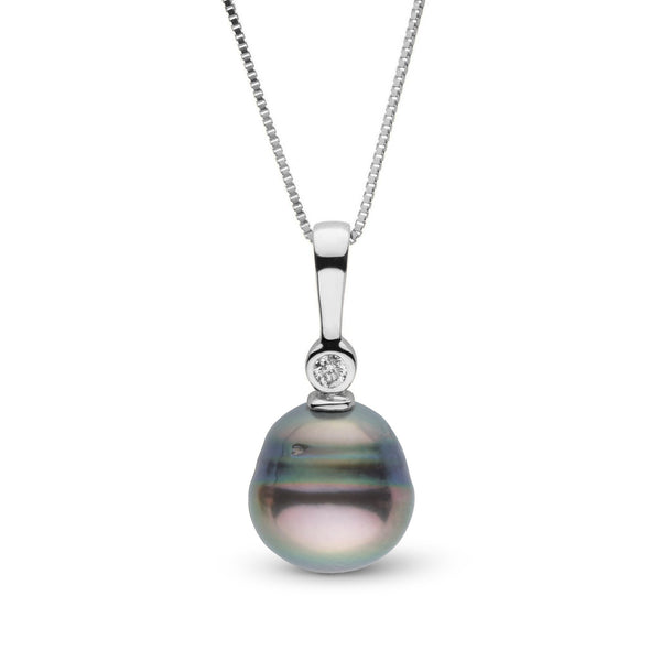 Aspire Collection 8.0-9.0 mm Baroque Tahitian Pearl & Diamond Pendant