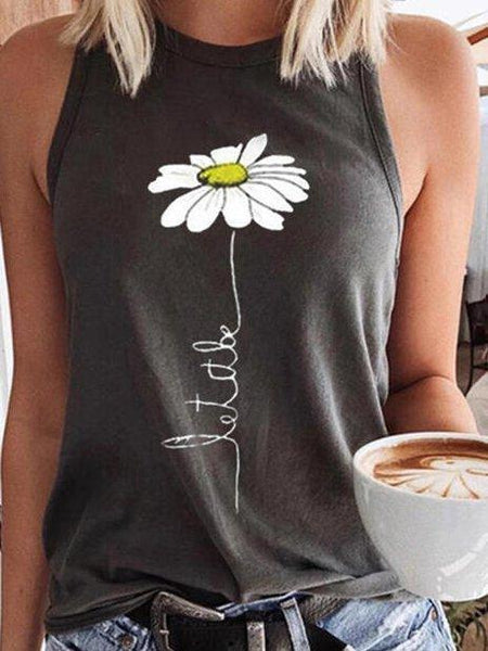 Cotton-Blend Casual Sleeveless Vests