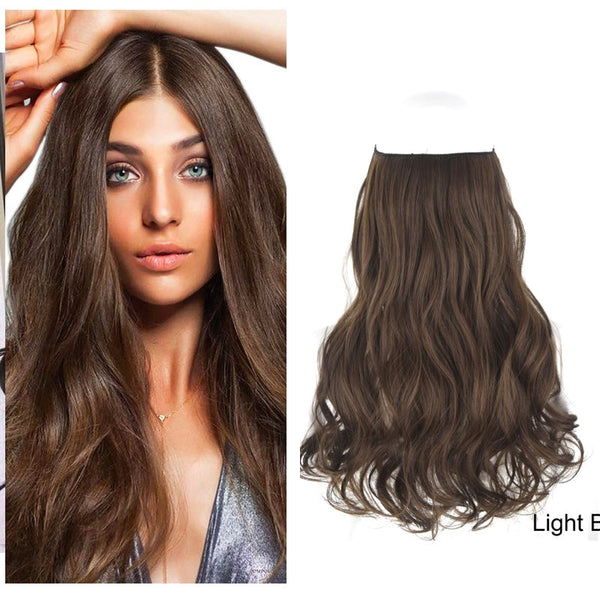 Wave Halo Clip in Hair Extensions Wigs